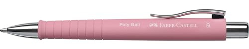 Faber-Castell 241127 - Kugelschreiber Poly Ball XB, rosé, 1 Stück, mit auswechselbarer Mine, dokumentenecht