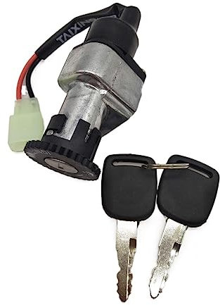 SCOOVY Interruttore di Avviamento Compatibile con Yamaha per ZY125 ZY100T Scooter Blocco Chiavi Blocco Avvio Blocco Accensione A508 12V 2 Fili Interruttore di Accensione Moto
