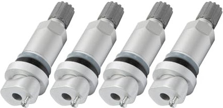 Attisfiera 4x moniteurs pression pneus pour 207 307 407 C4 C5 Mondeo argenté Kit réparation valve pression des pneus,TPMS Valve réparation