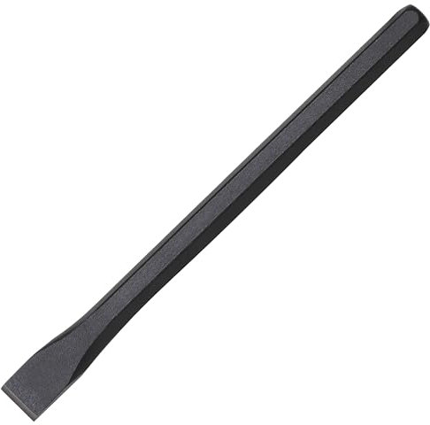 AERZETIX - C68474 - Scalpello piatto per calcestruzzo pietra roccia 300x18x25mm senza paramano - manico esagonale - in acciaio al carbonio
