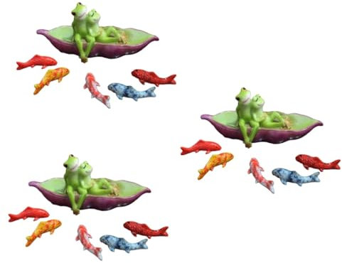 BESPORTBLE Ornament 3 Sets Mikroskopisch Kleine Froschornamente Niedliche Harzliebhaber Zum Basteln Süße Verzierung