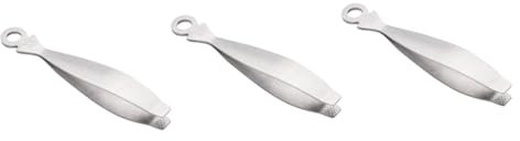 COLLBATH 3 Pièces Clip en Arête De Poisson Écailleur De Poisson De Cuisine Épilateur De Poulet Pincettes De Cuisine pour Arête De Poisson Extracteur D'arêtes De Poisson Acier Inoxydable