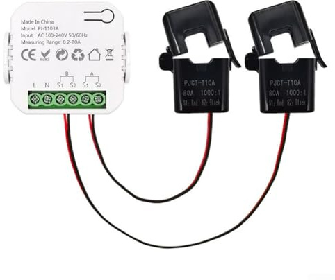 Innovativo misuratore di energia WiFi con funzione di allarme acustico per una maggiore sicurezza nel monitoraggio della potenza (bianco 2CT)