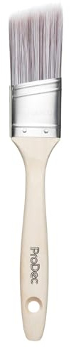 ProDec Premier Angle Oval Trade - Pennello sintetico professionale da 3,8 cm, per una finitura liscia con emulsione, vernici lucide e satinate su pareti, soffitti, legno e metallo, 38 mm