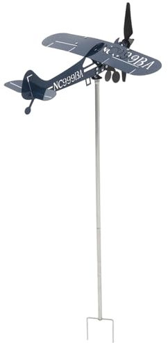 UPKOCH Girouette Avion Décorative pour Jardin Indicateur De Direction du Vent Panneau Extérieur pour Toit