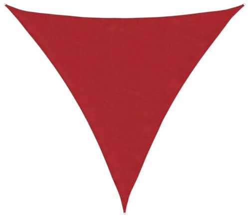 vidaXL Sonnensegel Rot 2x2x2 m 100% Polyester Oxford, Windschutz, Markise, Sonnenplane, Sonnendach, Schattenspender, Schattentuch, Garten Sonnensegel