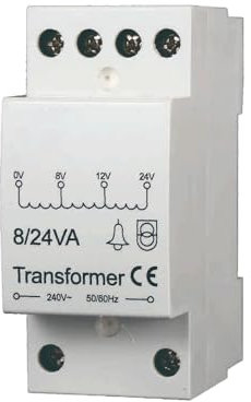 gloca Trasformatore Per Citofono Da 220V A 8/12/24V Per Guida Din Standard – Input 220-240V