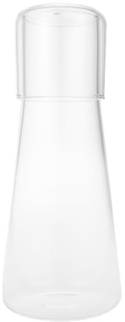 BESPORTBLE Jarra de Agua Fría de Vidrio Transparente 750 Ml, Juego para Bebidas y Fiestas, Recipiente Grueso para Servir Jugos y Agua en Hogar y Eventos
