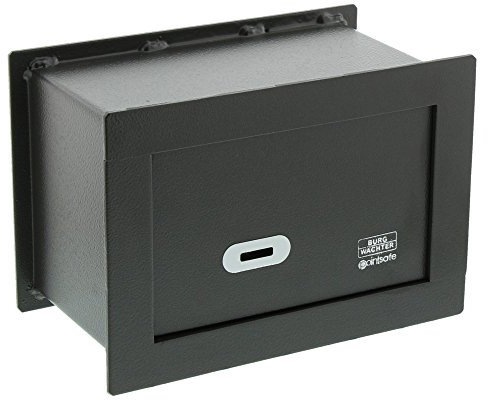 BURG-WÄCHTER Cassaforte da muro con chiavi, nascosta, occultata, resistente, Point-Safe, 3,5 l, 6,6 kg, PW 1 S, Nero