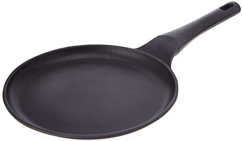 Zinel 4685 Die Cast Aluminium Non Stick Induction Base Crepe Pan - 26cm , Black