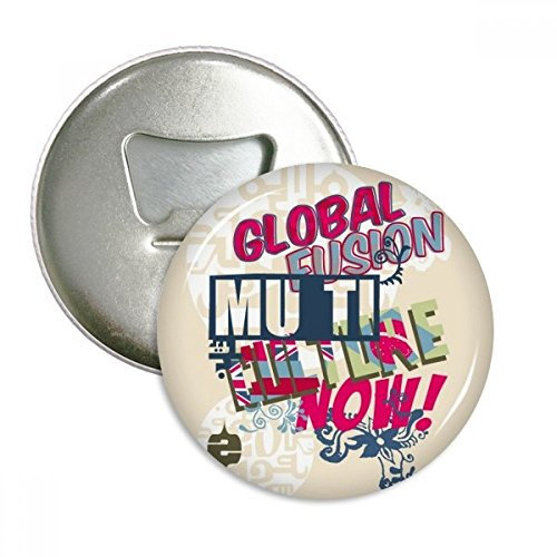 Graffiti Street Abstrakte bunte Wörter rund Flaschenöffner Kühlschrank Magnet Pins Button Geschenk 3 Stück