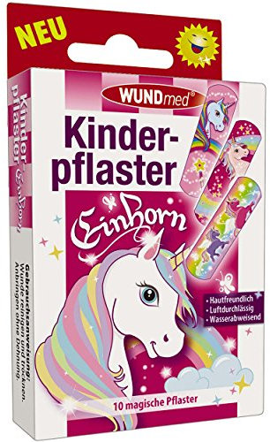 Wundmed 5er advantage pack patch licorne - pansement adhésif - pour enfants, 5 pack par 10