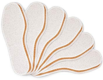 Kaps Confezione da 6 Paia di Suole in Sughero Naturale e Spugna, Solette Leggere per le Scarpe da Uomo o Donna (37 EUR)