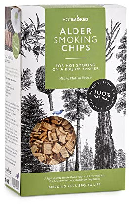 Alder Wood Chips for BBQ Hot Smoking, 400g