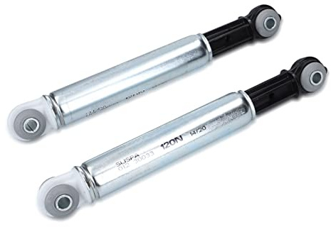 DL-pro 2 x stötdämpare passar till Miele 4500826 Suspa RD12 120N 8 mm borrdämpare för Mondia Meteor Gala EuroStar tvättmaskin trumma