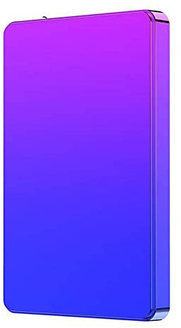 Disque dur externe HDD 2 To/500 Go/120 Go/80 Go USB 3.0 pour ordinateur de bureau, PS4, ordinateur portable, Xbox, Smart TV (500 Go, violet dégradé)