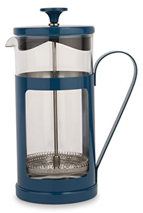 La Cafetière Monaco Cafetière en acier inoxydable 8 tasses Bleu Boîte cadeau
