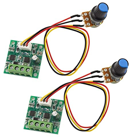 Motor Drehzahlregler PWM Motordrehzahlregler 2Stk | Niederspannungs-DC 1,8 V bis 15 V 2A gleichstrommotor Schalter Controller Regler-Steuermodul