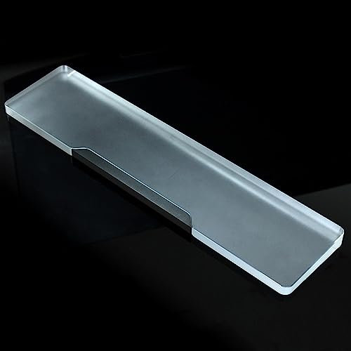 DucKey Metall + Acryl Transparente Ergonomische Tastatur Handgelenkauflage, Für Mechanische Tastatur (Color : Black, Size : 65%)
