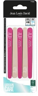 Jean Louis David - Lime per unghie emeri - set da 60 - Legno FSC - Per limare, accorciare e modellare le unghie