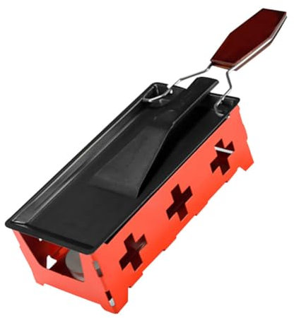 NOLITOY 1 Juego Fundidor De Queso Raclette Bandeja Para Hornear Rotaster De Raclette De Queso Parrilla Raclette Pequeña Molde Para Derretir Queso Parrillas Portátiles Calentador Parilla