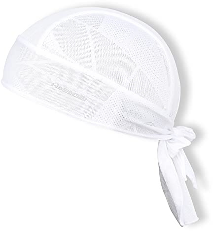 HASAGEI Gorra deportiva Bandana Durag Bandana Pañuelo para Bicicleta Sombrero Transpirable Absorbe el sudor, Blanco 01, Talla única