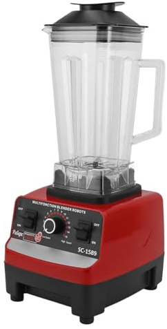 Licuadora de Encimera, Licuadora Profesional de 4500W con 6 Cuchillas de Acero Inoxidable Licuadora Comercial Potente para Fruta de Hielo de Carne (Enchufe europeo 220V)