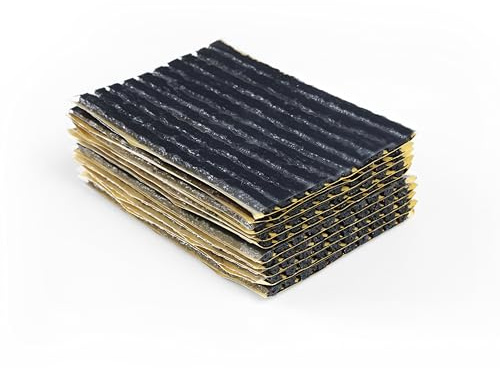 ZERINT TS-135D 100 Pezzi Striscia di Riparazione Pneumatici Nero,Riparazione Pneumatici Tubeless,Tappo di Gomma per Riparazione Pneumatici(3.5 × 100mm)