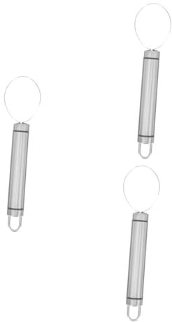 MAGICLULU 3 Pz tagliapasta per frutta scavino per melone Levatorsoli per anguria affettatrice per frutta cubetto di melone portatile taglia anguria taglia frutta Acciaio inossidabile Silver
