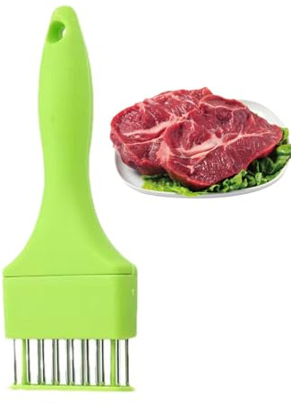 Duroecsain Batticarne in acciaio inox, batticarne – Utensili da cucina portatili per manzo, pollo, maiale