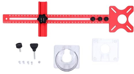 EVTSCAN 4-in-1 modulares Holzbearbeitungswerkzeug, Kreisschneider, Trimmer, Rillenfräsen, Aluminiumlegierung, verstellbar, präzises Schneiden für Holzarbeiter
