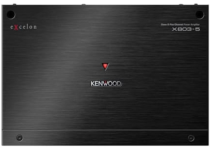 KENWOOD eXcelon X803-5 Amplificatore di potenza a 5 canali classe D - Amplificatore all-in-one da 1600 W per una qualità del suono superiore, versatilità e protezione avanzata