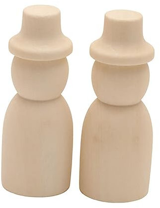 TEHAUX 10stücke Teiliges Aus Großen Holzfiguren Zum Bemalen Für Junge Mädchen Diy Bastelpuppen Mit Hüten Holzpuppen Für Kreative Bastelprojekte Und Pädagogisches Spielzeug