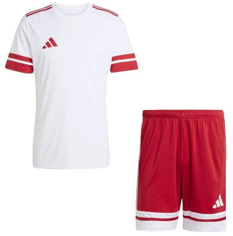 Addias Trikotsatz Herren weiß rot Squadra 25 Gr/L - Sportbekleidung Set