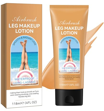 Maquillaje de Piernas Impermeable, Perfeccionador de Tinte Perfector de Venas Varicosas, Crema Corporal con Capa Impermeable