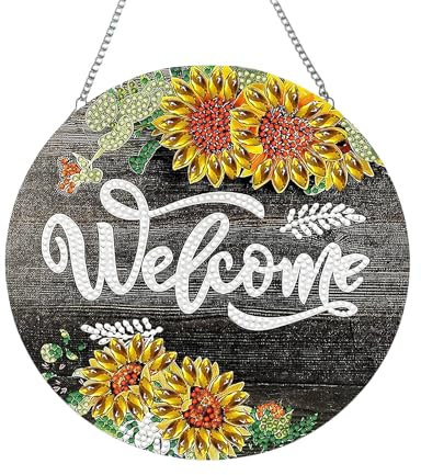 LUMOOM Diamond Painting Pendentif Kit de bricolage pour adultes 5D Diamond Painting Images de fenêtre avec chaîne, papillon suspendu, pour fenêtre murale et décoration d'entrée (B)