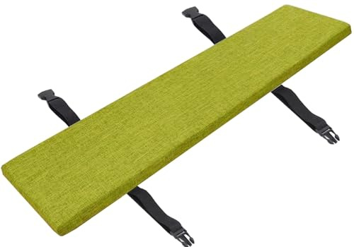 Cojín para Banco Interior/Exterior - 120cm/150cm/110cm/90cm X 40cm/35cm/30cm - Desenfundable Cojín De Asiento para Miradores,Patios De Jardín, Sillas Largas Y Muebles De Porche(Grass green,110x30x5cm)
