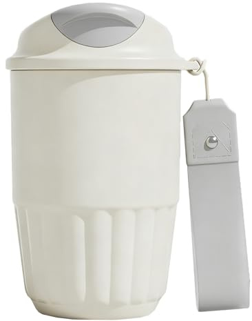 IBOPUXIU Mug Isotherme 410 ml, Idéale pour le Café ou le Thé, en Acier Inoxydable, Anti-Fuite et avec Fermeture Rapide