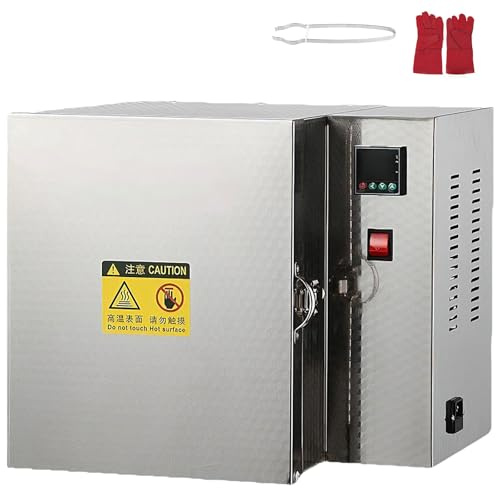 KPOUYYDS Forno di Cottura da Tavolo, Forno di Cottura per Fusione di Gioielli, Forno a muffola Elettrico da Laboratorio per Ceramica, Forno di sinterizzazione per la Lavorazione dei Metalli