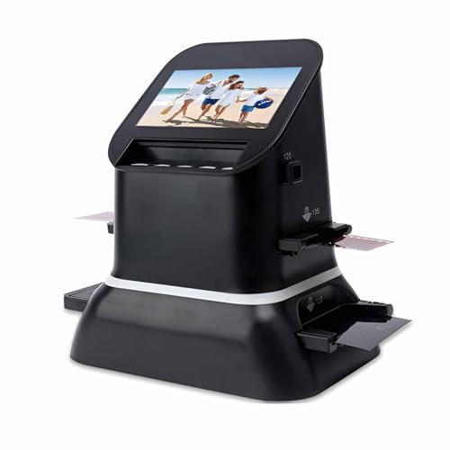 Digital Film & Slide Scanner, 22MP High Resolution Negative Converter with 4.3 LCD for 35mm 120 127 Microfilm to JPEG Photo Conversion