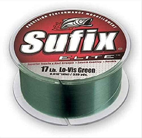 Sufix Elite 17 lb Fishing Line (Green, Size- 330 YD Spool)