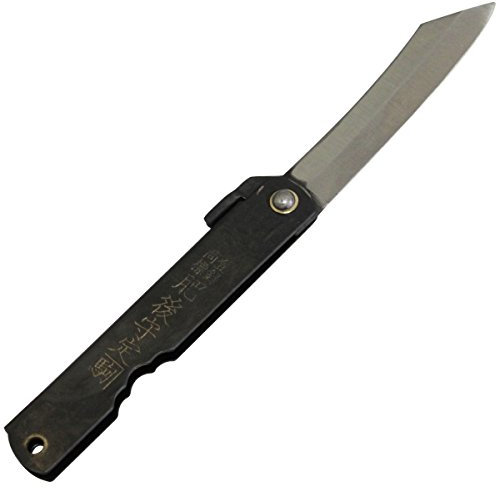 HIGO NO KAMI L 180mm Made IN Japan Chromstahl Taschenmesser mit Umhängeband