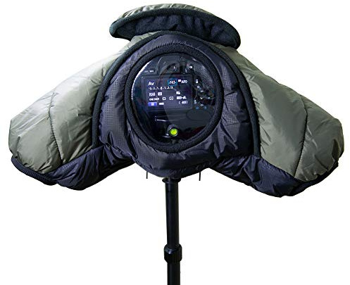 CamRebel Housse de Pluie pour Appareil Photo, Couverture Chaude Résistante au Froid, Manchon Insonorisant ou Imperméable, pour Appareils Photo DSLR avec Objectifs 24-70mm, 24-105mm, 15-85mm, 18-135mm
