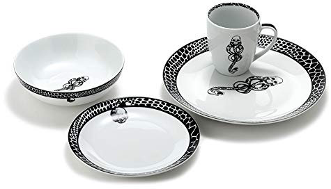 Harry Potter Voldemort Death Eater Dinnerware Sets | 16-Piece Ceramic Dinner Set