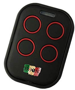 Telecomando Universale Automatico Autoapprendente Italiano per Cancelli Automatici Garage Basculanti Allarmi e Automatismi 433mhz Copia Veloce - Fix Code (ROSSO)