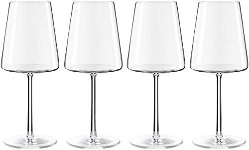 Stölzle Lausitz Power Red Wine Glasses 517ml, Set of 4, Dishwasher-Safe, Lead-Free Crystal Glass, Elegant and Shatter-Resistant