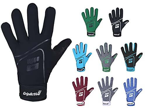 Grip Active GAA Gloves Premium Gaelic Football Gloves Made with 2.5mm Latex for Best Grip & Great Ball Control Suitable for Men, Women, Adults and Kids