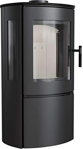 KRATKI Falcon View kaminofen, Holzkamin mit Lufteinlass, BImSchV 2 konform, 10 kW kaminofen, Thermischer Wirkungsgrad 82%, Staubauslass 150 mm, Energieklasse A