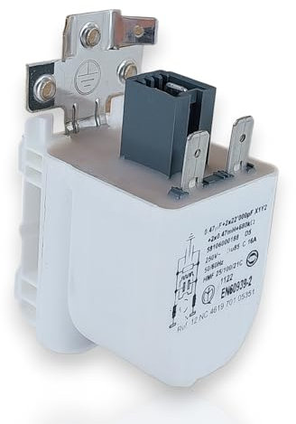 DL-pro Filtre antiparasite pour Whirlpool 481010807672 0,47 µF Filtre anti-parasite pour machine à laver, lave-vaisselle, sèche-linge, etc.