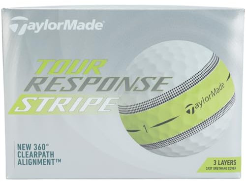 TaylorMade TM22 Tour Response Stripe JPN dz Tour Response Stripe Golfball 2022 N0803501, Weiß